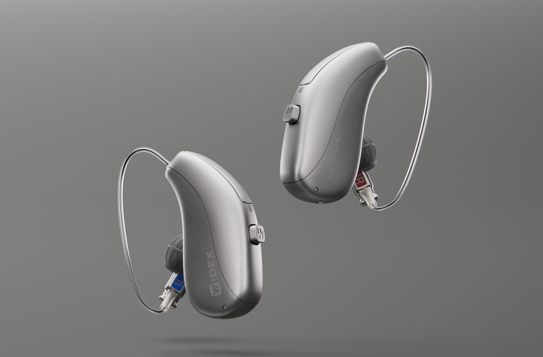 Silver Grey Widex Allure Hearing Aid